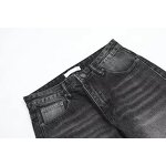 Men's Black Jeans Manufacturer - Custom Washed Distressed Loose Straight Pants Autumn Winter Wholesale