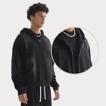 Men's Zip up Hoodie Manufacturer - Custom Acid Wash Vintage Sun Faded Distressed Cropped Jacket