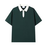 Men's Casual Shirt Manufacturer - European Style Short Sleeve Anti-Wrinkle Knitted Print Pocket Tee