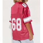 Men's Football Jersey Manufacturer - Custom Printed Oversized American Fans Single Layer Mesh Loose Tee