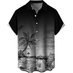 Men's Casual Shirt Manufacturer - Short-Sleeved Anti-Wrinkle Breathable Knitted Beach Travel Lapel Tee