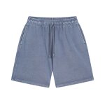 Men's Cotton Shorts Manufacturer - OEM Wholesale Custom Digital Print 420gsm 100% Cotton Acid Washed Shorts