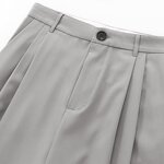 Women's Trousers Manufacturer - PB&ZA 2024 Autumn New Casual Vintage High Waist Zipper Fly Bipleat Pants