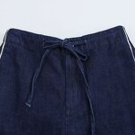 Women's Denim Jeans Manufacturer - Spring New Chic High Waist Breathable Straight Side Strap Vintage Ankle Pants