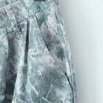 Women's Wide Leg Pants Manufacturer - Spring New Fashion Casual Breathable Ruffles Solid High Waist Pants