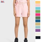 Women's Terry Shorts Manufacturer - OEM Sweat Short With Pocket Drawstring Yoga Casual Sports Pants