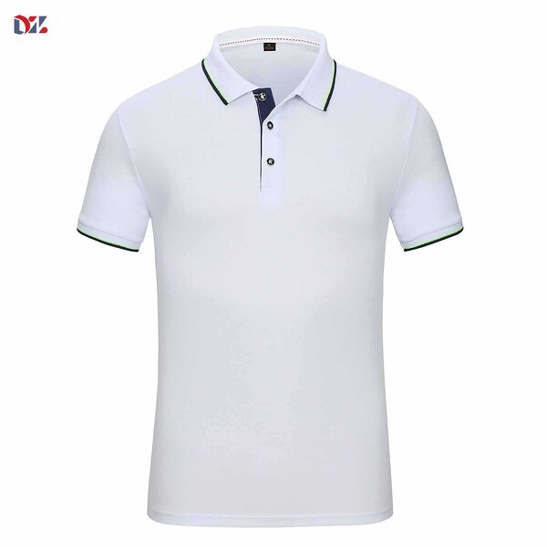 Men's Polo Shirt Manufacturer - Custom Logo Quick Dry Short Sleeve Athletic White Golf Jersey Tee