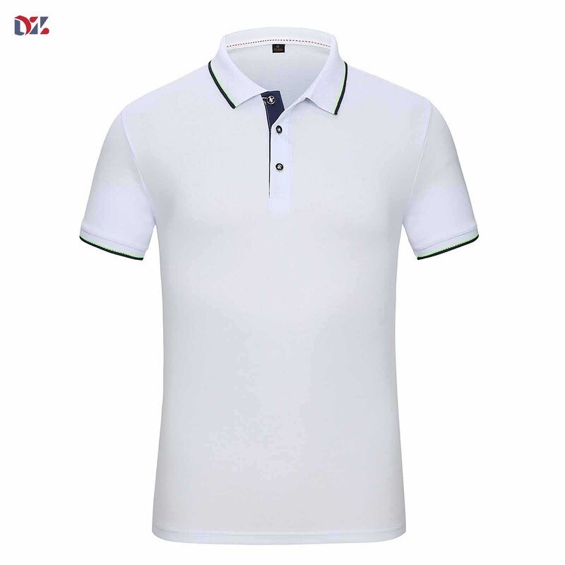 Men's Polo Shirt Manufacturer - Custom Logo Quick Dry Short Sleeve Athletic White Golf Jersey Tee