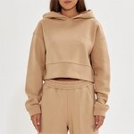 Women's Tracksuits Manufacturer - High Quality Turtleneck Hoodie Set Winter Outfit Hot Selling Letter Printed Set