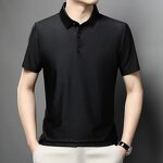 Men's Polo Shirt Manufacturer - Ice Silk Quick Dry Short-Sleeved Golf Non-ironing Business Top
