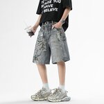 Men's Denim Shorts Manufacturer - Custom American High Street Classic Washed Fashion Jeans Shorts