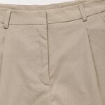 Women's Leisure Shorts Manufacturer - Spring New Fashion Neutral Wind Vintage High Waist Zipper Shorts