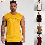 Men's Workout Tank Top Manufacturer - Summer Street Casual Breathable Seamless Plain Knitted Tee