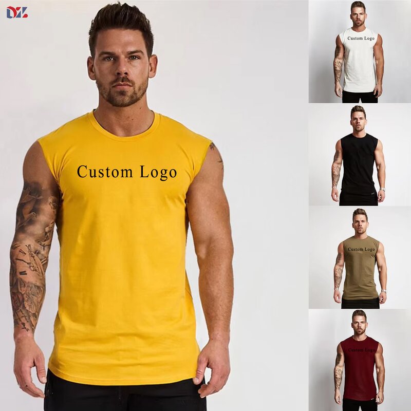 Men's Workout Tank Top Manufacturer - Summer Street Casual Breathable Seamless Plain Knitted Tee