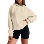 Women's Pullover Hoodie Manufacturer - Organic Cotton Custom High Quality Pull-over Femme Sweatshirt