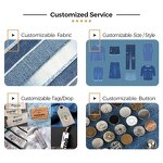 Men's Wide Leg Denim Shorts Manufacturer - Custom OverSized Broad Loose Vintage Light Blue Emboss Half Pant