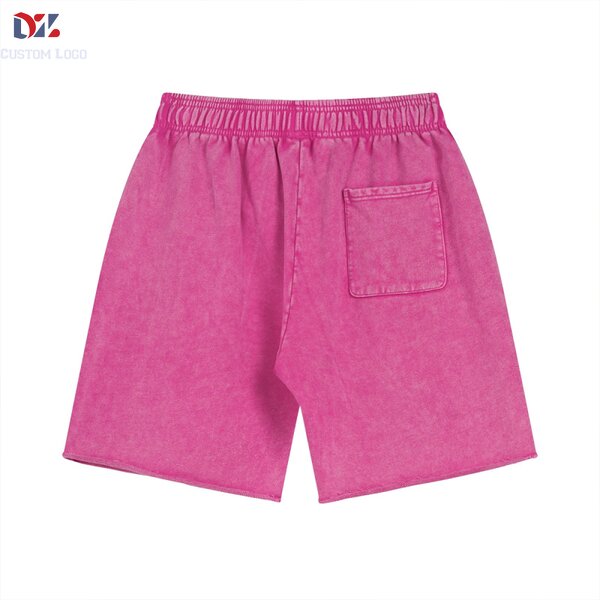 Men's Casual Shorts Manufacturer - OEM Batik Washed Terry 100% Cotton Quick Dry Loose Bermuda Shorts
