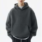 Men's Fleece Hoodie Manufacturer - 350G Plain Blank Oversize Winter Pullover