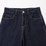 Women's Ankle Jeans Manufacturer - Autumn Breathable Straight Casual Washed Vintage High Waist Denim Pants
