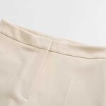 Women's Straight Tube Pants Manufacturer - Spring New Chic Pant Leg Slit Vintage High Waist Zipper Fly Pants