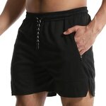 Men's Sports Shorts Manufacturer - OEM Polyester Knee Length Breathable Basketball Gym Pocket Shorts