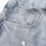 Men's Casual Jeans Manufacturer - Hot-Rolled Diamond Loose Straight Mid Waist Summer Washable Denim Pants