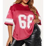 Men's Football Jersey Manufacturer - Custom Printed Oversized American Fans Single Layer Mesh Loose Tee