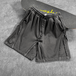 Men's Denim Shorts Manufacturer - OEM Custom French Terry Heavyweight Acid Wash Sun Faded Distressed Shorts