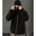 Balaclava Hoodie Manufacturer - Custom Logo Double Layer Full Zip Oversized 3D Design
