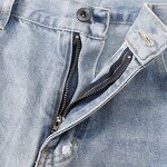 Men's Casual Jeans Manufacturer - Hot-Rolled Diamond Loose Straight Mid Waist Summer Washable Denim Pants