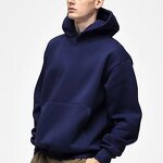 Men's Hoodie Manufacturer - Custom Logo 500gsm 100% Cotton Oversized Heavyweight Blank Pullover