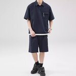 Men's Polo Shirt Manufacturer - Custom Logo Breathable Quick Dry Slim Fit Pocket Zipper Tee