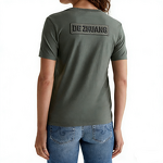 Women's T-Shirt Manufacturer - High Quality Embroidery Ribbed Round Neck Short Sleeve 100% Cotton Slim Fit Tee