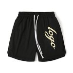 Men's Running Shorts Manufacturer - Custom Wholesale Polyester Silicone Logo Mesh Basketball Gym Shorts