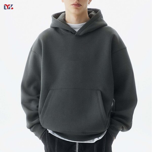 Men's Fleece Hoodie Manufacturer - 350G Plain Blank Oversize Winter Pullover