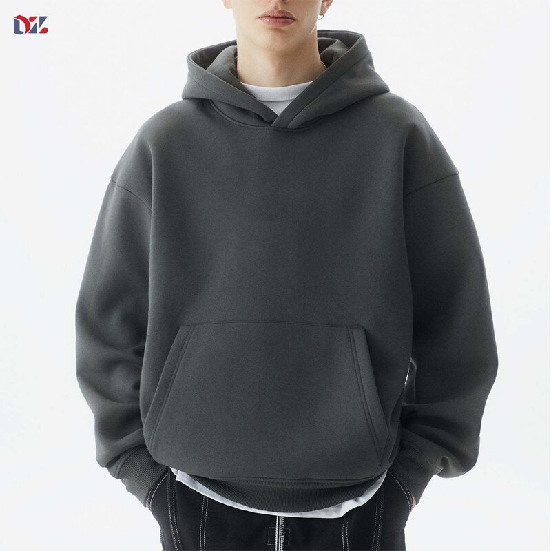 Men's Fleece Hoodie Manufacturer - 350G Plain Blank Oversize Winter Pullover