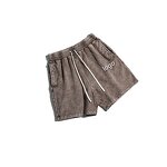 Women's Casual Shorts Manufacturer - Outdoor Soild Color Acid Wash Cotton Joggers Sport Fitness Shorts