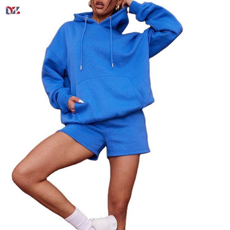 Women's Workout Shorts Manufacturer - OEM Wholesale Custom Logo High Waisted Pocket Sporty Fitness Shorts Set