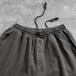 Men's Denim Shorts Manufacturer - OEM Custom French Terry Heavyweight Acid Wash Sun Faded Distressed Shorts