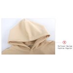 Men's Cotton Hoodie Manufacturer - Custom Print Embroidery Stand Collar French Terry Spring Top