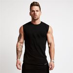 Men's Workout Tank Top Manufacturer - Summer Street Casual Breathable Seamless Plain Knitted Tee