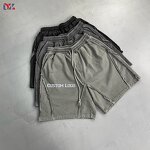 Men's Denim Shorts Manufacturer - OEM Custom French Terry Heavyweight Acid Wash Sun Faded Distressed Shorts