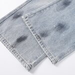 Men's Casual Jeans Manufacturer - Hot-Rolled Diamond Loose Straight Mid Waist Summer Washable Denim Pants