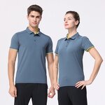 Men's Shirt Manufacturer - Custom Logo 4-Way Stretch Mercerized Cotton Quick Dry Short Sleeve Tee