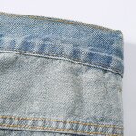 Men's Denim Trousers Manufacturer - Wholesale Distressed Heavy Washed Retro Fried Salt Loose Pants