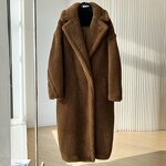 Women's Wool Coat Manufacturer - Winter High Quality Long Vintage Plus Size Double Breasted Wool Blend Coat