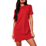Women's T-Shirt Dress Manufacturer - Custom Soft Cotton Oversized Casual Long Tee Dress for Girls