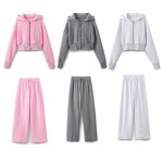 Women's Jogging Pants Manufacturer - Spring New Chic Loose Flannelette Vintage High Waist Female Casual Pants