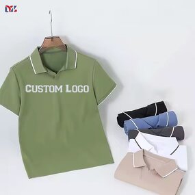 Men's Polo Shirt Manufacturer - Wholesale 100% Cotton Custom Logo Golf Regular Fit 3D Embroidered Tee