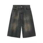 Men's Baggy Jeans Shorts Manufacturer - Hot Summer High Quality Custom Design Dark Denim Shorts